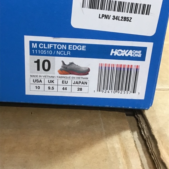 Hoka One One Clifton Edge Mens Nimbus Cloud Lunar Rock Running Shoes
